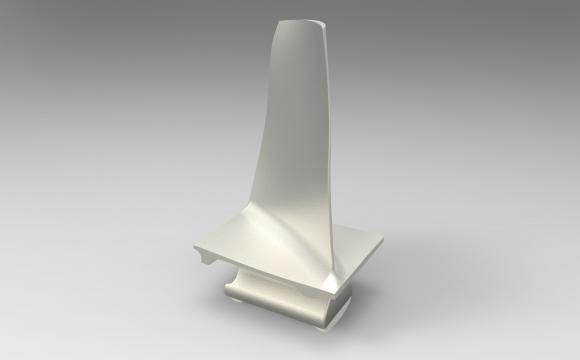 3D model of a blade Ailette