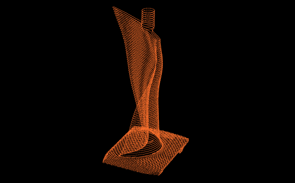3D pointcloud of a blade NuageAilette